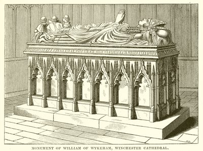 Monument af William af Wykeham, Winchester Cathedral af English School