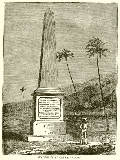 Monument til kaptajn Cook af English School