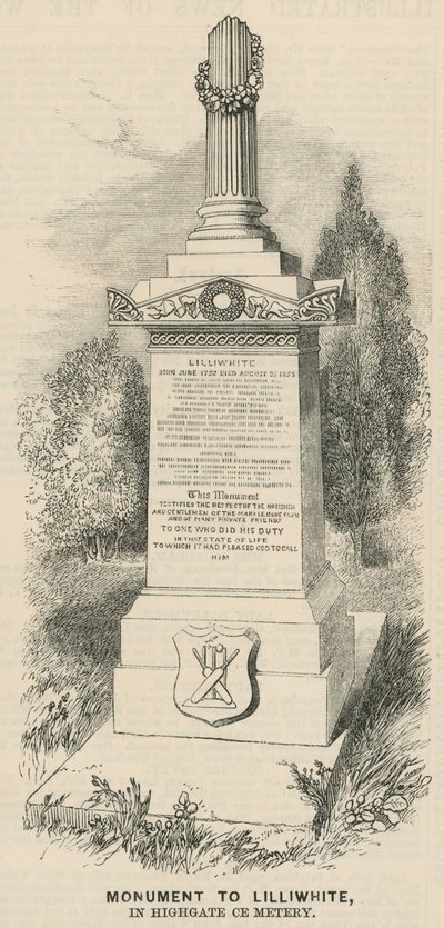 Monument til Lillywhite af English School