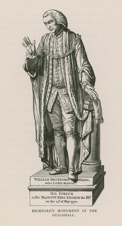 Monument til William Beckford af English School