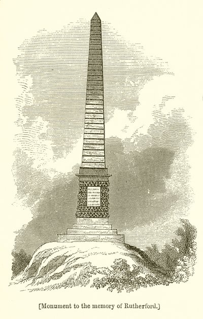 Monument til Rutherfords minde af English School
