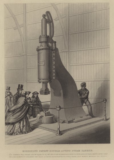 Morrisons patent dobbeltvirkende damphammer af English School