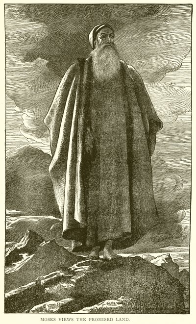 Moses betragter det forjættede land af English School