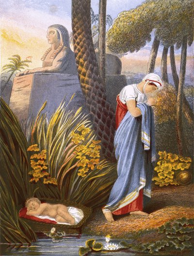 Moses forlod mellem flagene af English School