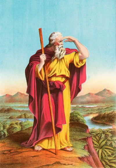 Moses betragter det forjættede land af English School