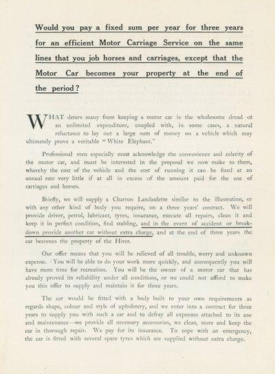 Motorvognsservice af English School