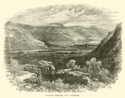 Gerizim-bjerget og Samaria af English School