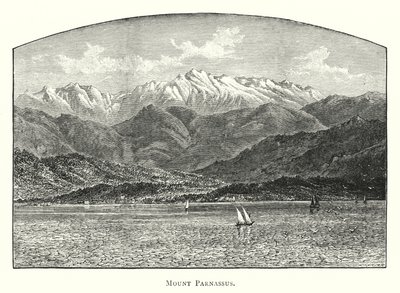 Mount Parnassus (gravering) af English School