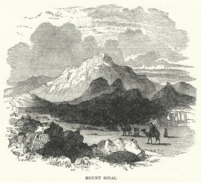 Sinai-bjerget (gravering) af English School