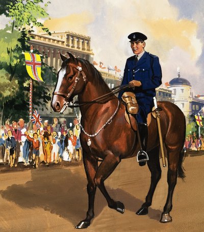 Beridet politimand af English School