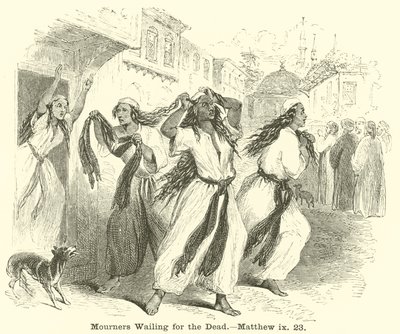 Trauernde klagen um die Toten von English School