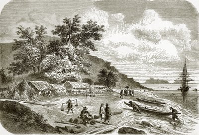 Udmundingen af floden Saigon, Cochin Kina af English School