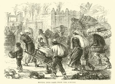 Flytning til Paris fra forstæderne, december 1870 af English School