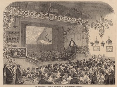 Hr. Albert Smiths Ascent of Mont Blanc-foredrag i Egyptian Hall af English School