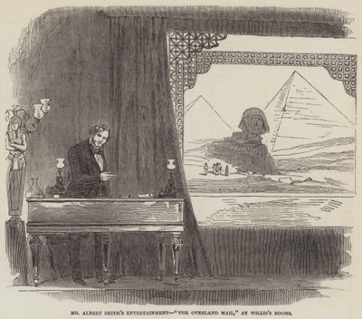Albert Smiths underholdning, "The Overland Mail," på Willis