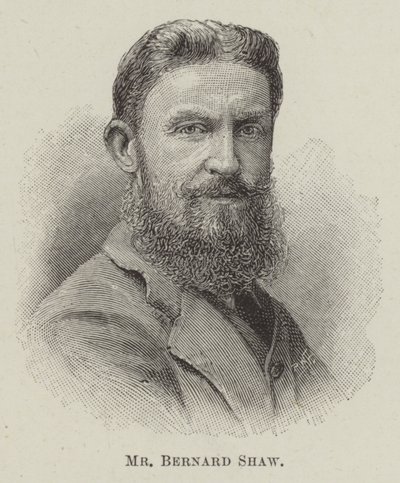 Mr Bernard Shaw (gravering) af English School