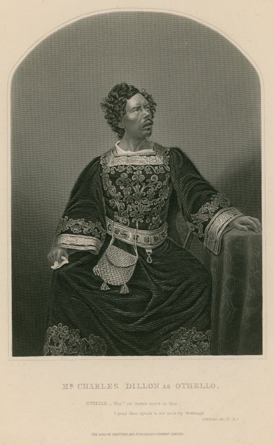 Charles Dillon som Othello af English School
