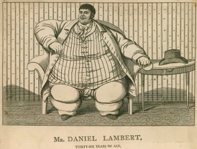 Daniel Lambert vejede 50 sten i en alder af 36 år af English School