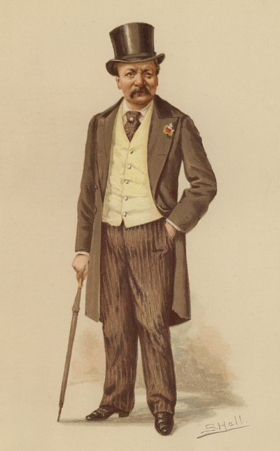 Mr G A Sala (farve litho) af English School