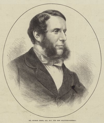 George Jessel, QC, MP, den nye generaladvokat (gravering) af English School