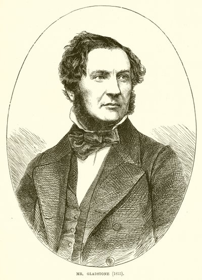 Mr. Gladstone (1855) af English School