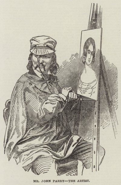 Mr John Parry, kunstneren (gravering) af English School