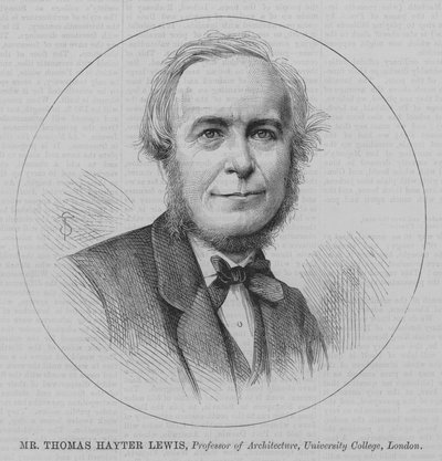 Thomas Hayter Lewis, professor i arkitektur, University College, London (gravering) af English School