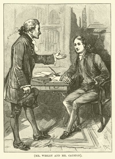 Mr Wesley og Mr Causton (gravering) af English School