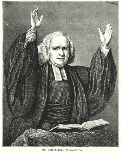 Mr Whitefield prædiker (kobberstik) af English School