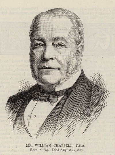 William Chappell, FSA (gravering) af English School