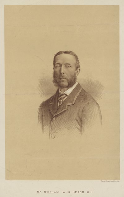 Mr. William W B Beach, MP (litho) af English School