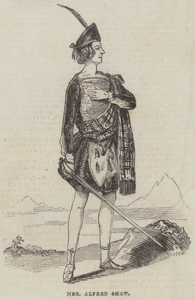 Fru Alfred Shaw (gravering) af English School