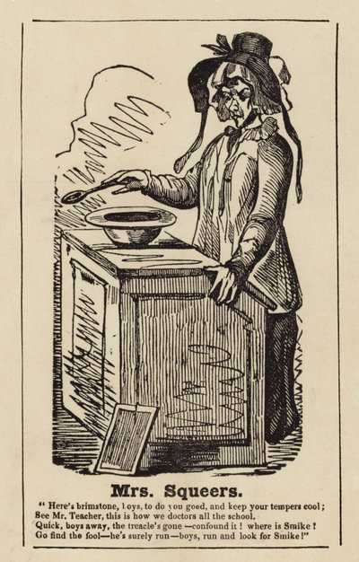 Mrs Squeers fra Nicholas Nickleby af English School