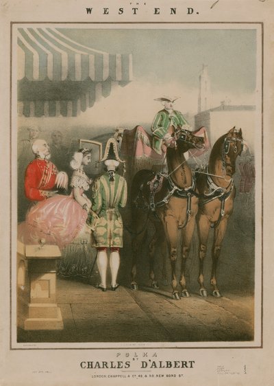 Musikalsk partitur til The West End, en polka af Charles DAlbert af English School