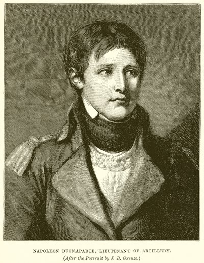 Napoleon Buonaparte, løjtnant af artilleri af English School
