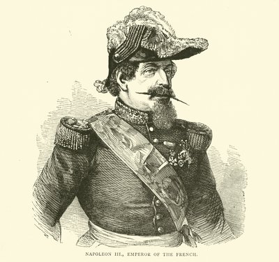 Napoleon III, franskmændenes kejser, juli 1870 af English School