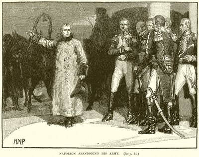 Napoleon forlader sin hær af English School