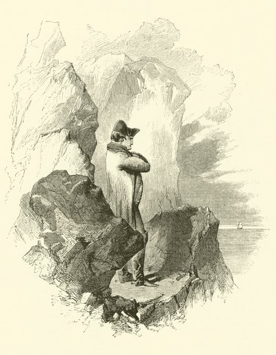 Napoleon i eksil (gravering) af English School