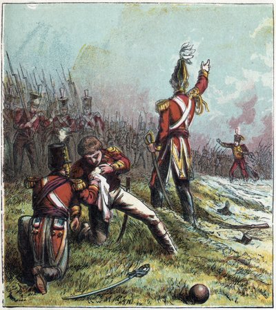 Napoleonskrigen: Slaget ved Coruña (La Coruna) i Spanien den 16/01/1809: det modsatte den franske hær den engelske hær og så den britiske kommandant Sir John Moores død (1761-1809). 
