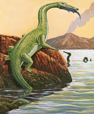 Nathosaurus spiser et måltid af English School