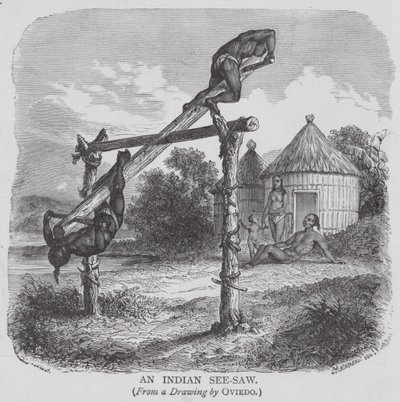 Indiansk vippe (indgravering) af English School