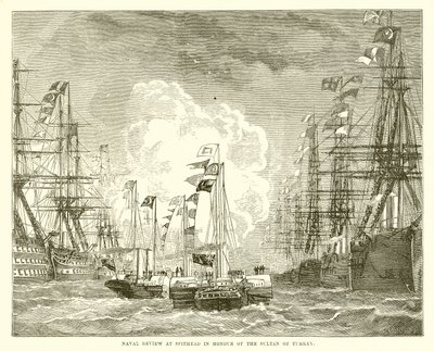 Naval Review på Spithead til ære for sultanen af Tyrkiet af English School