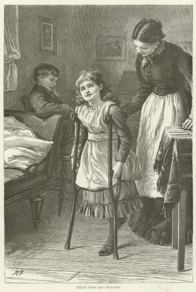 Nellie mit ihren Krücken von English School