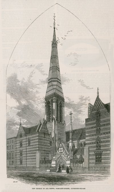 New Church of All Saints, på Margaret Street på Cavendish Square af English School