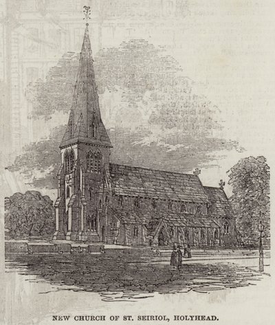 New Church of St Seiriol, Holyhead (gravering) af English School