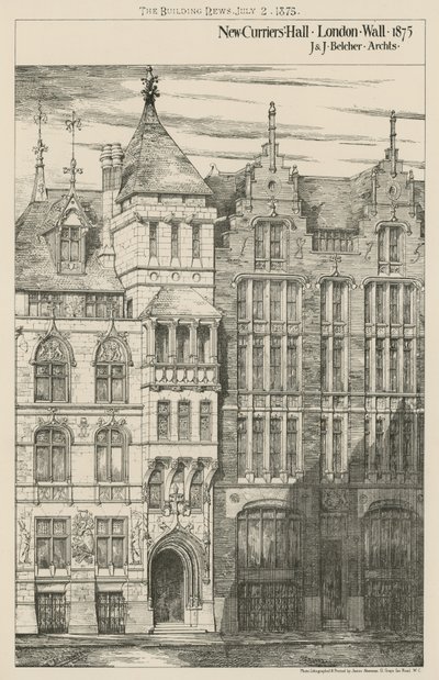 New Curriers Hall, London Wall af English School