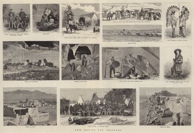 New Mexico og Colorado (gravering) af English School