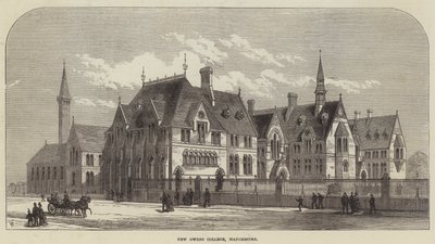 New Owens College, Manchester (gravering) af English School