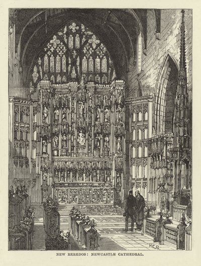 New Reredos, Newcastle Cathedral af English School