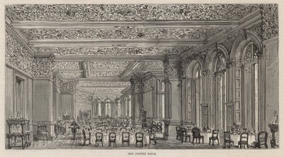 Ny bygning af Constitutional Club i Northumberland Avenue: Kafferummet af English School